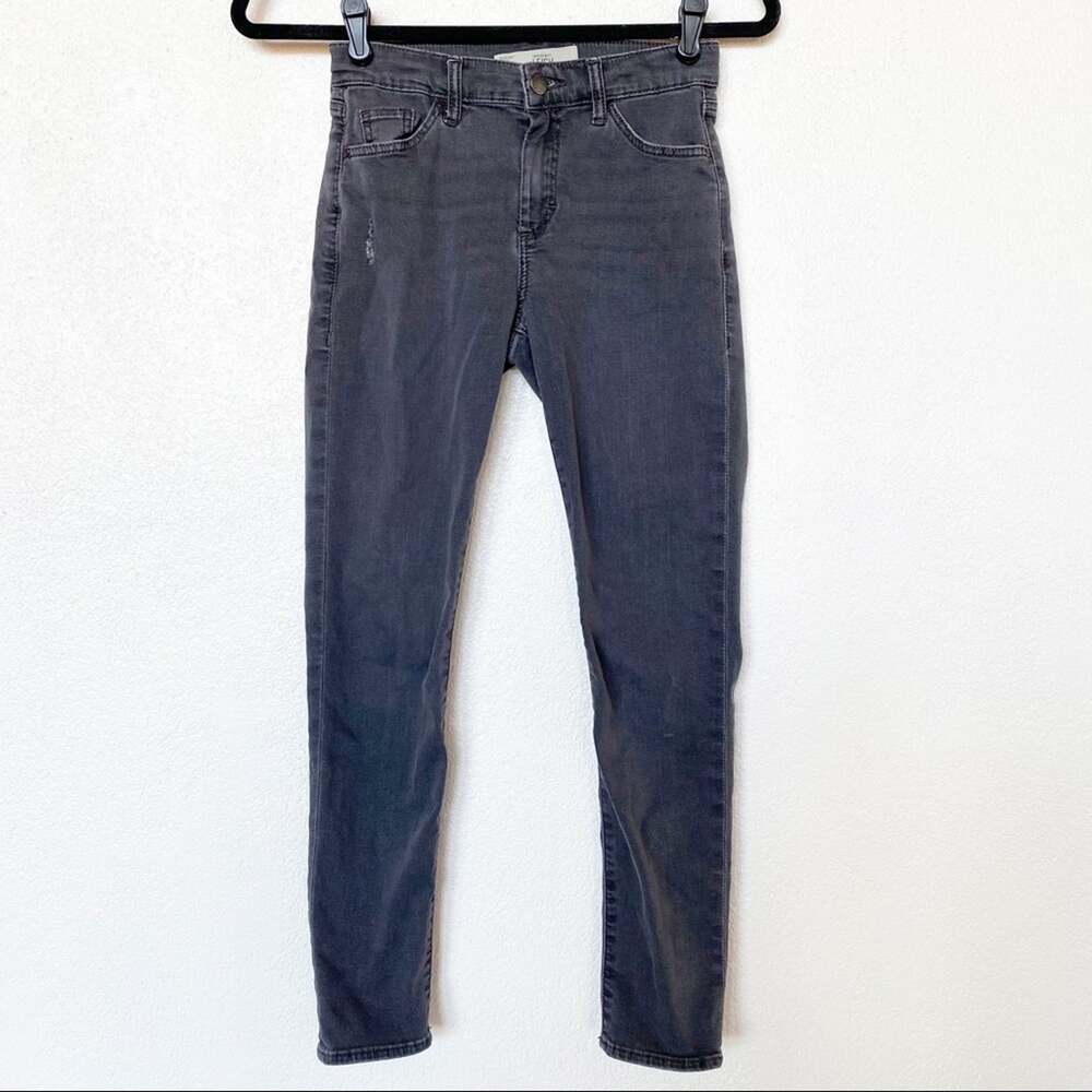 Topshop MOTO Leigh Grey Skinny Jeans Size 26